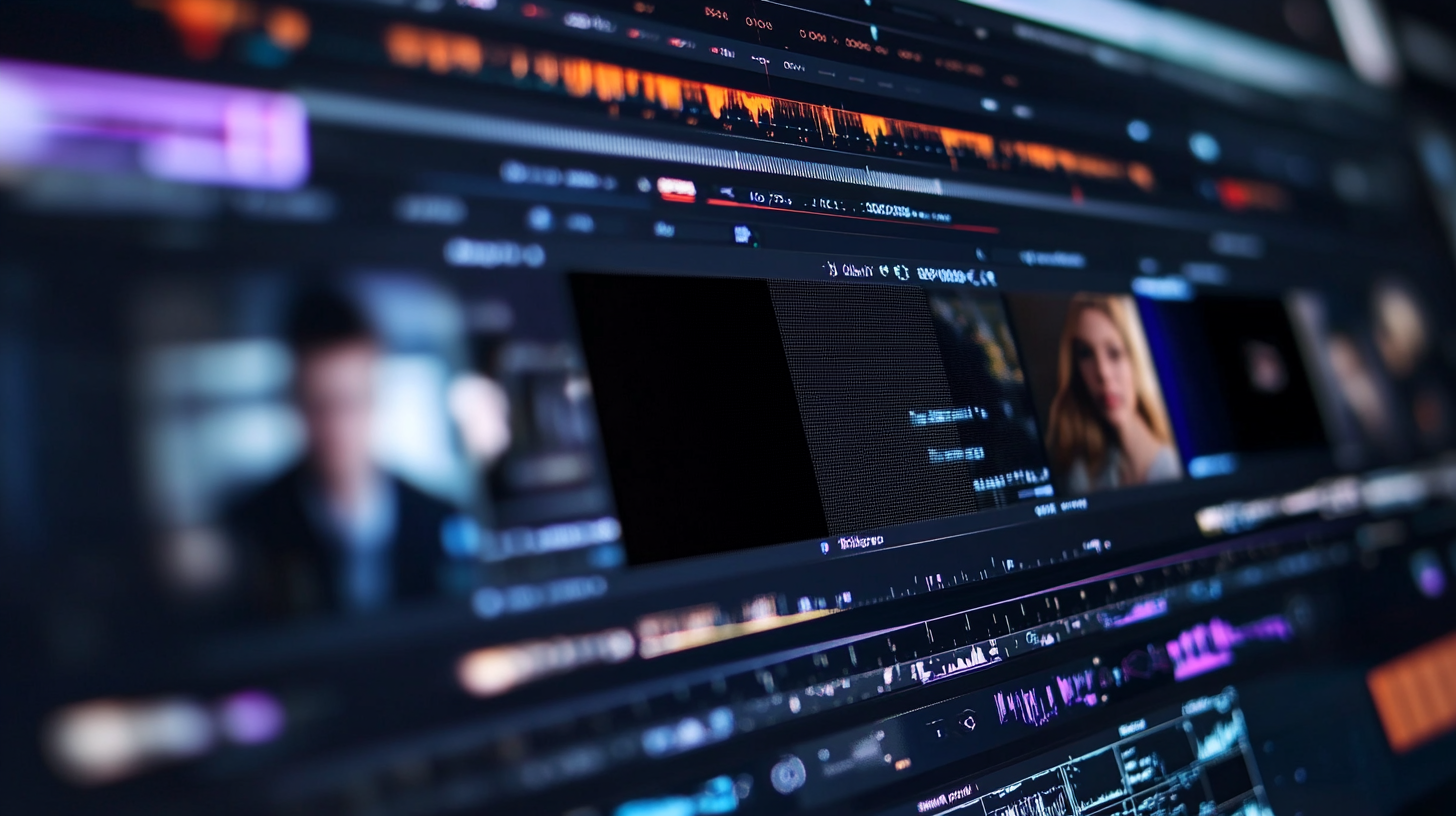Close-up of a photo editing screen showing redaction techniques like blurred faces, pixelated license plates, and black boxes for privacy protection in digital media editing.