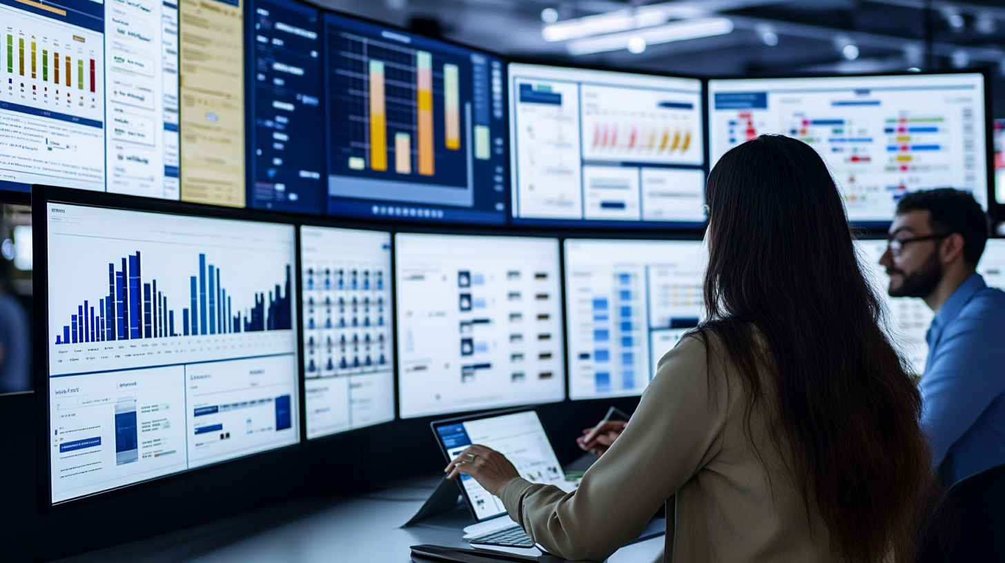 Diverse team collaborating in a modern e-commerce workspace analyzing product search results with neural search technology.