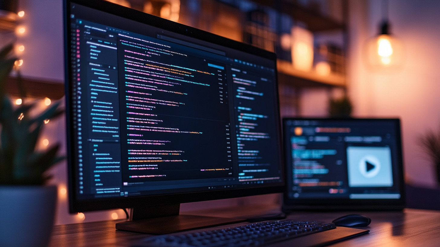Close-up of computer screen showing Kubernetes YAML files and terminal with deployment commands for ephemeral WordPress pods.